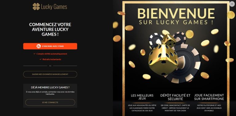 Lucky Games Casino inscription