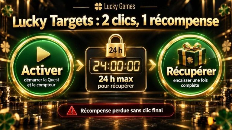 Lucky Games Casino activation récompenses