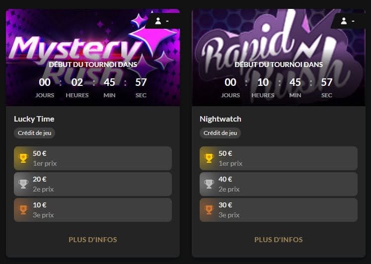 Lucky Games Casino tournois